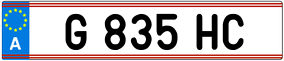 Trailer License Plate